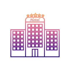 Poster - 5 star hotel nolan icon. Simple thin line, outline vector of hotel icons for ui and ux, website or mobile application