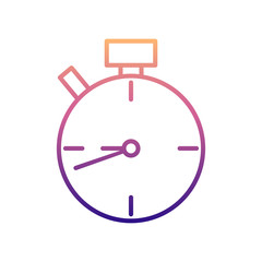 Poster - stopwatch nolan icon. Simple thin line, outline vector of Measuring Instruments icons for ui and ux, website or mobile application