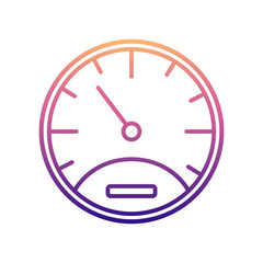 Poster - speedometer nolan icon. Simple thin line, outline vector of Measuring Instruments icons for ui and ux, website or mobile application