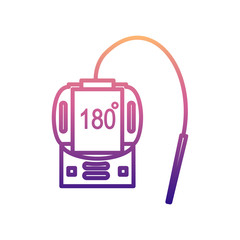 Poster - industrial thermometer nolan icon. Simple thin line, outline vector of Measuring Instruments icons for ui and ux, website or mobile application