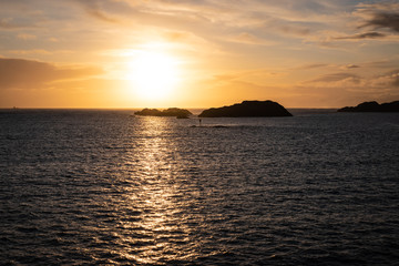 Wall Mural - Sunset over the Norwegian Sea.