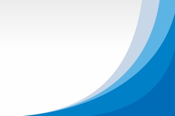Fototapete - Abstract Stylish Blue Wave Background Design Template Vector