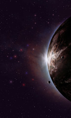 Wall Mural - imaginary space eclipse
