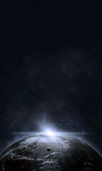 Wall Mural - solar sun rising