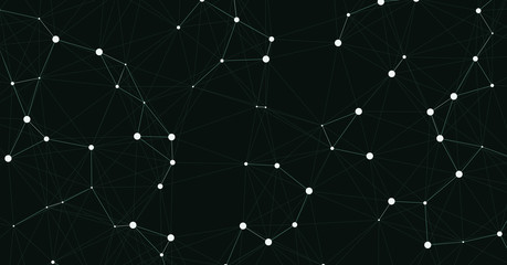 Network Mesh Computation Art background illustration