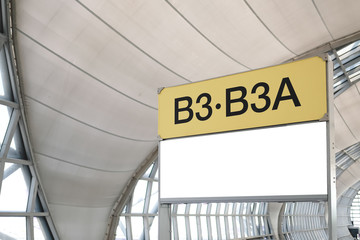 Wall Mural - airport sign