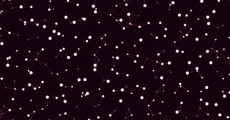 Network Mesh Computation Art background illustration