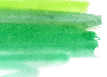 Bright Green Abstract Watercolor Background