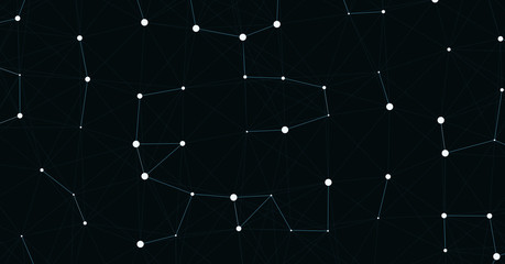 Network Mesh Computation Art background illustration