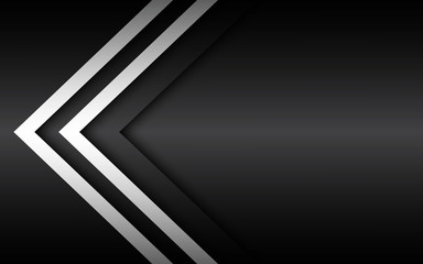 Wall Mural - black and white overlayed arrows, abstract modern vector background with place for your text, materi