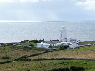 Wall Mural - St. Catherine`s Lighthouse, on the southern most point of the Isle of Wight, England