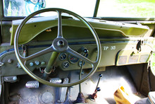Interior Of A WWII American Military Jeep