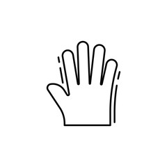 Poster - Hand icon. Simple line, outline vector elements of design tools for ui and ux, website or mobile application