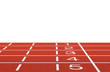 © eranicle - Running track with layout on white background