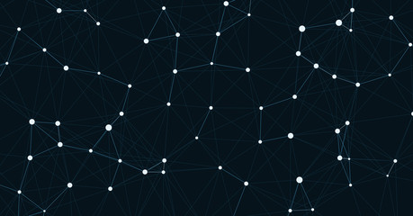 Network Mesh Computation Art background illustration