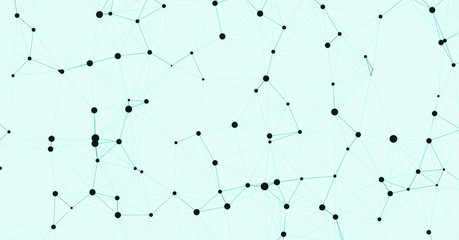 Network Mesh Computation Art background illustration