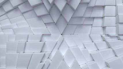 Poster - White sliced surface. Abstract background