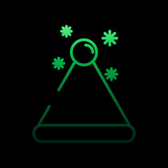 Poster - Snow cap nolan icon. Simple thin line, outline vector of winter icons for ui and ux, website or mobile application
