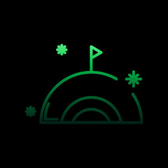 Poster - Needle snow nolan icon. Simple thin line, outline vector of winter icons for ui and ux, website or mobile application