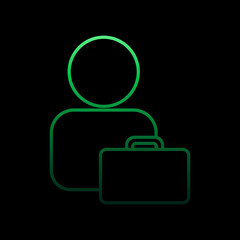 Poster - Business contact nolan icon. Simple thin line, outline vector of bank icons for ui and ux, website or mobile application