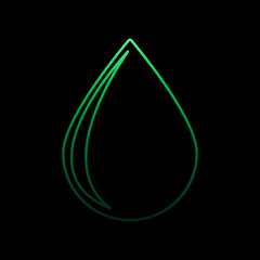 Poster - Water drop nolan icon. Simple thin line, outline vector of fireman icons for ui and ux, website or mobile application
