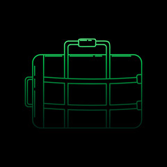 Poster - Fire-bag nolan icon. Simple thin line, outline vector of fireman icons for ui and ux, website or mobile application