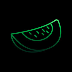 Poster - Melon nolan icon. Simple thin line, outline vector of fruit icons for ui and ux, website or mobile application