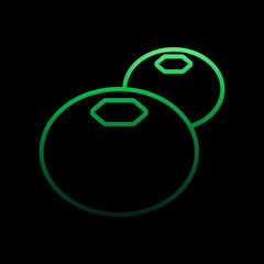 Poster - A tomato nolan icon. Simple thin line, outline vector of fruit icons for ui and ux, website or mobile application