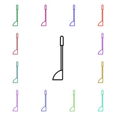 Poster - Scoop line multi color style icon. Simple thin line, outline vector of home things icons for ui and ux, website or mobile application
