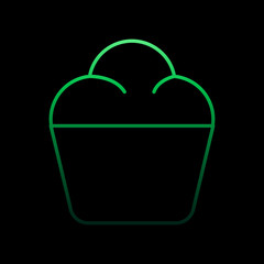 Poster - cake outline nolan icon. simple thin line, outline vector of restaurant icons for ui and ux, website