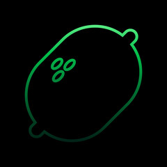 Poster - Lemon outline nolan icon. Simple thin line, outline vector of restaurant icons for ui and ux, website or mobile application