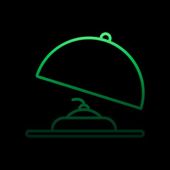 Poster - Cake in a tray outline nolan icon. Simple thin line, outline vector of restaurant icons for ui and ux, website or mobile application
