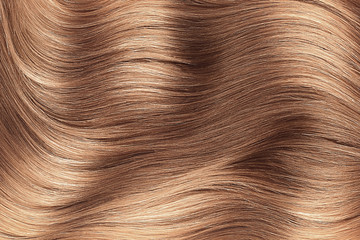 Poster - Brown shiny hair abstract background texture