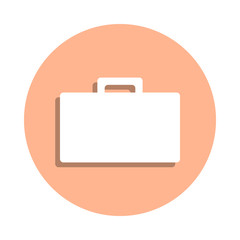 Poster - Business briefcase badge icon. Simple glyph, flat vector of web icons for ui and ux, website or mobile application