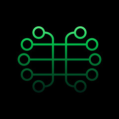 Poster - electricity, circuit nolan icon. Simple thin line, outline vector of electricity icons for ui and ux, website or mobile application