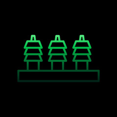 Poster - electricity, electrical circuit nolan icon. Simple thin line, outline vector of electricity icons for ui and ux, website or mobile application