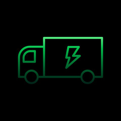 Poster - electricity, truck nolan icon. Simple thin line, outline vector of electricity icons for ui and ux, website or mobile application