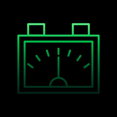 Poster - electricity, electric meter nolan icon. Simple thin line, outline vector of electricity icons for ui and ux, website or mobile application