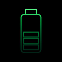 Poster - electricity, battery nolan icon. Simple thin line, outline vector of electricity icons for ui and ux, website or mobile application