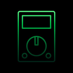 Poster - electricity, electric meter nolan icon. Simple thin line, outline vector of electricity icons for ui and ux, website or mobile application