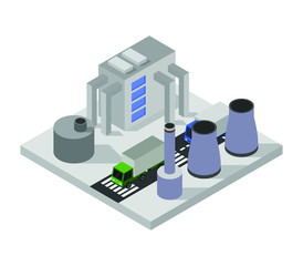 Sticker - isometric industry