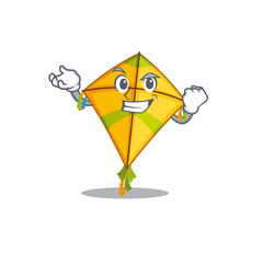 Poster - Kite cartoon character style with happy face