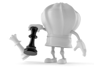 Sticker - Chef character playing chess