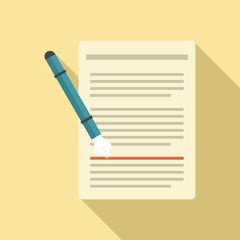 Poster - Edit text icon. Flat illustration of edit text vector icon for web design