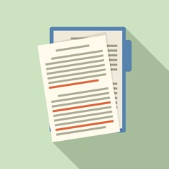 Poster - Content edit icon. Flat illustration of content edit vector icon for web design