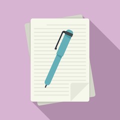 Poster - grammar edit icon. flat illustration of grammar edit vector icon for web design