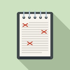 Poster - Review editor icon. Flat illustration of review editor vector icon for web design