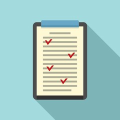 Poster - clipboard edit icon. flat illustration of clipboard edit vector icon for web design