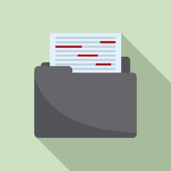 Poster - summary editor icon. flat illustration of summary editor vector icon for web design