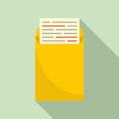 Poster - work paper education icon. flat illustration of work paper education vector icon for web design